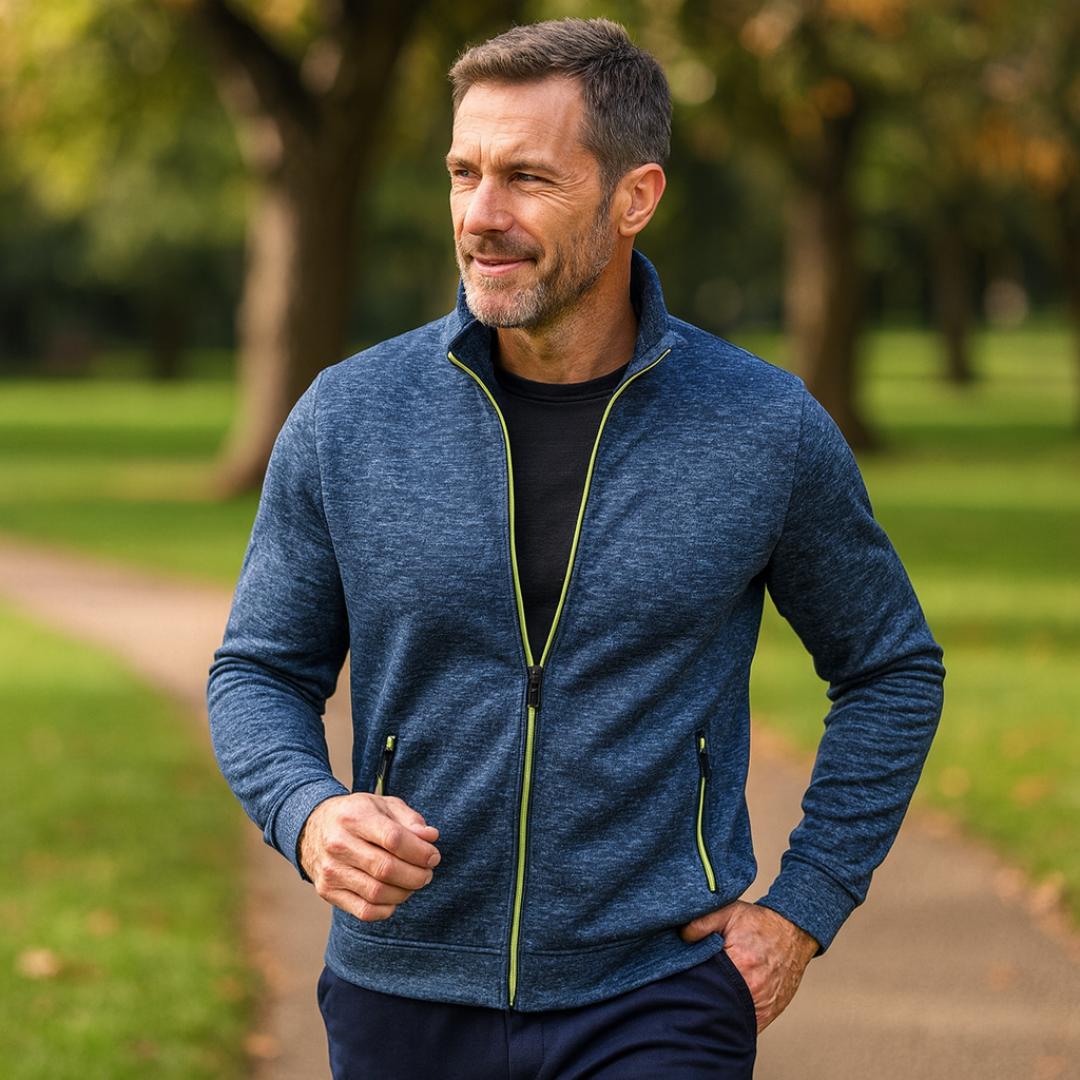 Lars™ – Klassisk Strikjakke med Lynlås