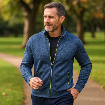 Lars™ – Klassisk Strikjakke med Lynlås